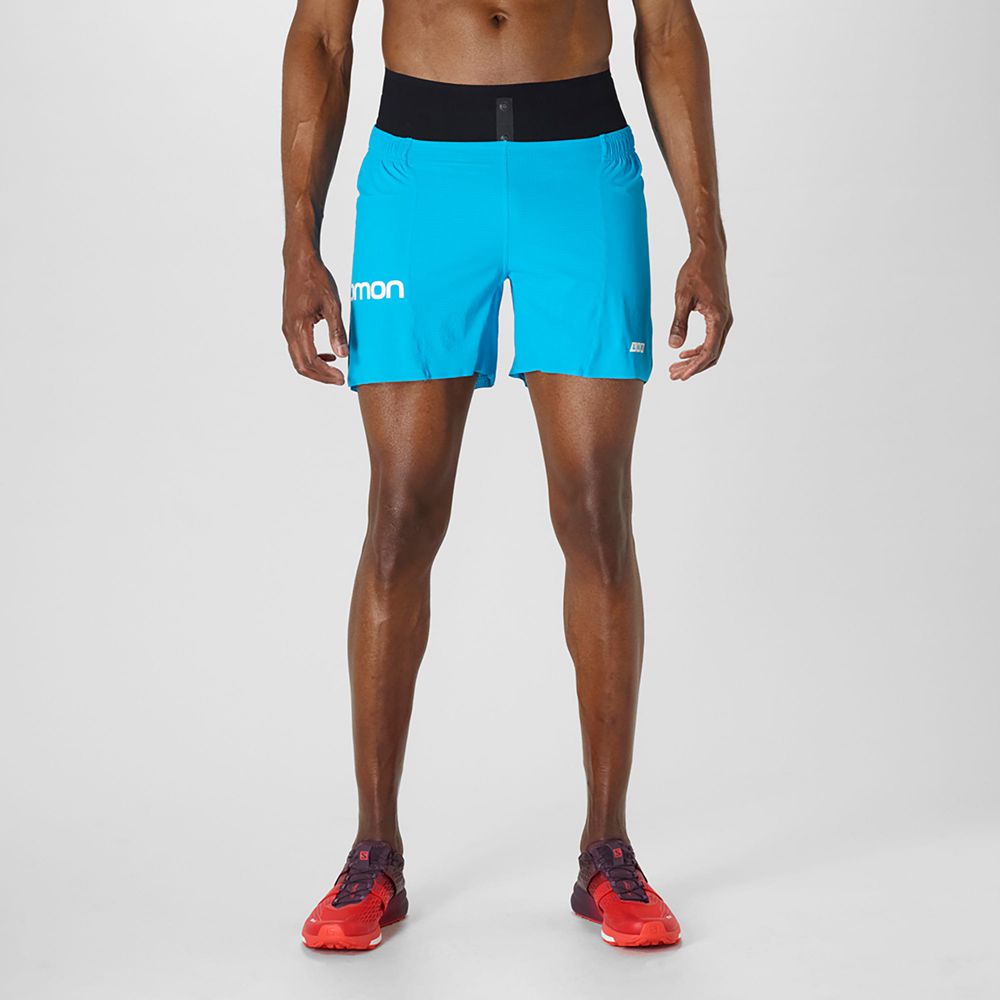 Salomon Singapore Mens Shorts - S/LAB OUTER 6 Blue | 74360-TYRE